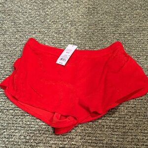 women’s wild fable red terry cloth bottoms / size small / nwt